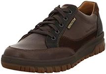 Mephisto PACO Dark Brown Leather, Suede & Nubuck lace Shoe for Men (Numeric_8)