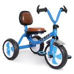 FunRide Tricycle for Kids - Blaide Baby Tricycles with EVA Tyres and Leather Seat and Backrest - Trikes for Boys and Girls 2 Years - 5 Years - (Weight - Upto 25 Kg)