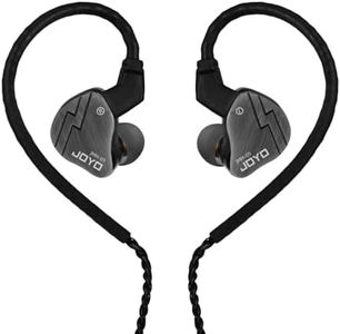 JOYO in Ear Monitor Headphones Wired IEM Earphones Noise Canceling High Resolution with Hybrid Drivers and Two Detachable Cables for Audio Recording Gaming Musicians (JMH-05)
