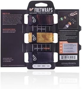 Gruv Gear FretWrap, Fret Wrap, String Dampener, Bass Mute, Guitar Fret Wrap, Acoustic Mute, GruvGear, Damper, Electric Guitar FretWrap, Resonance for Tapping & Recording - Pack of 3, Wood Large
