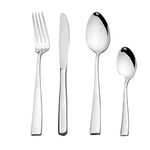 Cutlery Set 32 Pieces for 8 People - Otto Koning Leipzig- Stainless Steel Flatware Set, Mirror Polished. Silverware Set with Spoon Knife and Fork. Modern & Simple Design