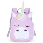 Juicy Bumbles Toddler Backpack Girls Unicorn Backpack Kids Nursery Bag Small Mini Baby Preschool Rucksack - Animal Designs Age 2-5