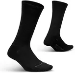 Feetures Everyday Max Cushion Crew Sock for Men - Moisture-Wicking Socks - Black, M (1 Pair)