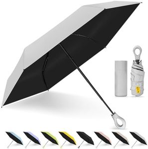 MINEMAX Lightweight Compact Umbrella - Small Travel Umbrella UV Protection for Rain Sun