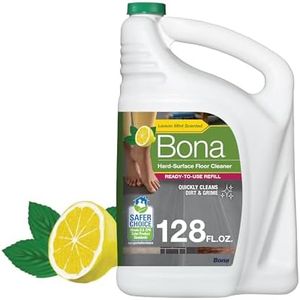 Bona Multi-Surface Floor Cleaner Refill - 128 fl oz - Lemon Mint - Residue-Free Floor Cleaning Solution Spray Mop and Spray Bottle Refill - For Use on Stone, Tile, Laminate, and Vinyl Floors