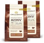 Saver Bundle Callebaut, Milk chocolate chips (2 x 2.5kg Bundle)