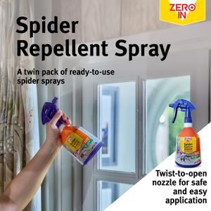Zero In Spider Repellent Spray Twin Pack, 500ml – Indoor Pest Control