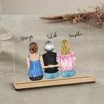 WEHATKE Customized Acrylic Plaque For Bestie | Gift For Best Friend | Gift For Besties | Name Gift For Best Friend (Design 10)