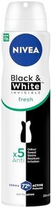 NIVEA Black & White Invisible Fresh Anti-Perspirant Aerosol Deodorant 250ml