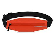 HRainbow Running Belt Bag Waterproof for Women Men Slim Waist Pack Belt for Carrying Phones Up to 7.5 inch Waist Bag for Running (Orange)