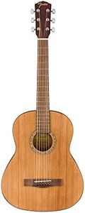 Fender FA-15 3/4 Scale Steel String Acoustic Guitar, with 2-Year Warranty, Natural, with Gig Bag