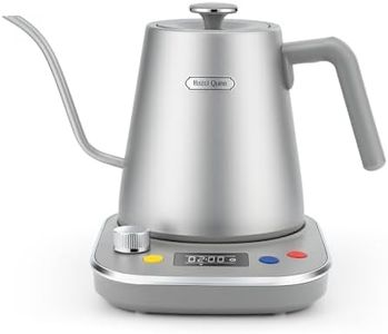 Hazel Quinn Gooseneck Electric Kettle 0.8L/27oz Goose Neck Kettle for Coffee Brew and Tea Precise Pour, ±1° Temperature Control, Stainless Steel, 1200 Watts Fast Boiling, 2-Hour Thermal Insulation