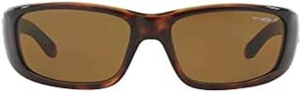 ARNETTE Men's An4178 Quick Draw Wrap Sunglasses, Shiny Havana, 59 mm