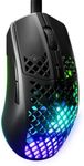 SteelSeries Aerox 3 - Holey RGB Gaming Mouse - Ultra-lightweight Water Resistant Design - 8,500 DPI TrueMove Core Optical Sensor - Onyx