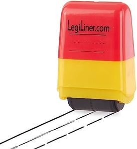 LEGILINER Spaces: 1" Dashed Handwriting line with Broken Baseline. Rolling, self-Inking Stamp Handwriting Practice Tool for Teachers/OT’s/Homeschool/Special Ed. Pre-K/Kindergarten Size