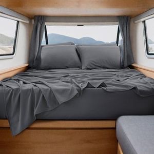 Bedsure RV Short Queen Sheet Set - 6 Piece Ultra Soft Bed Sheets