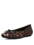 Anne Klein Women's Luci Ballet Flat, Leopard, 8.5