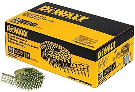 DEWALT DWCR3DGAL 1-1/4" x 0.120-Gauge Wire Steel Coil Roofing Nails (7,200-Pack)