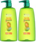 Garnier Fructis Sleek & Shine, Smoothing Shampoo, For Frizzy and Dry Hair, with Argan Oil, Paraben-Free, 1L (Pack of 2)