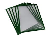 Shadow Foam Magnetic Document Holder Frame | Pack of 5 | Document Frame for Internal Signage | Magnetic Frame A5, A4, A3 Sizes (Green, A4)