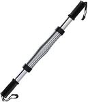 Fulusor Power Twister Bar Arm Chest Exercise Strengthener (60kg/132lbs),black-silver