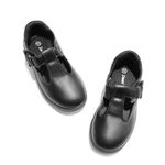 DREAM PAIRS Girls Mary Jane School Uniform Shoes T-Strap Flat Sneakers Toddler Little Kid,Size 13 Little Kid,Black,SDFL2425K