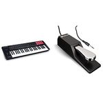 MIDI Controller Bundle - 49-Key USB MIDI Keyboard Controller with Beat Pads, Sustain Pedal and Software Suite - M-Audio Oxygen 49 MKV and SP-2