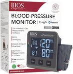 BIOS Diagnostics Blood Pressure Monitor, #1 Canadian Blood Pressure Manufacturer*, 2 Users, 90 Memory, BIOS Averaging, Detects Irregular Heartbeat, Jumbo Backlit LCD Display, 7 Day Measurement Software