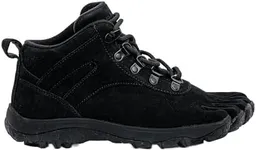 Peluva Aspen Winter Boot | Women’s Five Toe Zero Drop Barefoot Hiking Boots | Winter Ready Warm Fleece Liner, Full Grain Leather & Rugged Traction Outsole