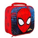 Zawadi Global Spiderman 3D Rectangular Insulated Lunch Box Bag for Boys and Girls, Perfect Size for Packing Hot or Cold Snacks for School and Travel, BPA Free