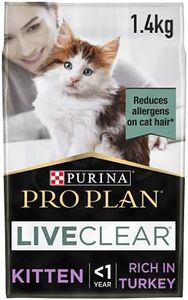 PRO PLAN® LIVECLEAR® Kitten 1-12M Rich in Turkey Dry Cat Food 1.4kg