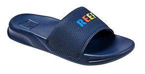 Reef Boys Kids One Slide Flip-Flop, Reef Multi, 2-3 Big Kid US