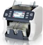 MUNBYN IMC41 Money Counter Machine Mixed Denomination, Value Counting, Multi Currency Mixed Bill Counter, CIS/UV/IR/MG/MT Detection, USD/Euro/CAD/MXN Cash Counter for Business, 2 Years Warranty