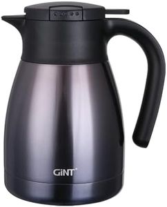 GiNT 1L / 34Oz Thermal Coffee Carafe, Insulated Stainless Steel Coffee Carafes for Keeping Hot/Double Walled Vacuum Thermos (Purple)