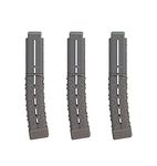 Dart Zone Pro-Series 15-Round Half-Length Dart Magazine 3-Pack, Gray, 6239SMA-M