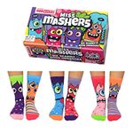 United Oddsocks Miss Mashers- Box 6 Oddsocks For Girls, Multi Coloured, UK 12-5.5, EUR 30.5-38.5, US 13.5-8