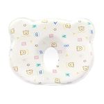 Hopop Memory Foam Infant Baby Head Shaping Pillow for Preventing Head for Flat Head Syndrome Ideal for 0-12 Months (Multi Color, ABC Print)