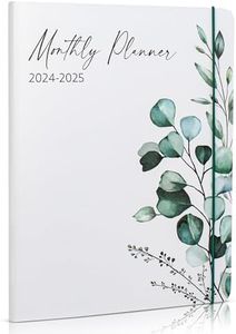 Beautiful 2024-2025 Monthly Planner and Calendar Book - Modern Greenery To Do List Notebook Easily Organizes Your Tasks to Boost Productivity - Runs From January 2024 Until December 2025