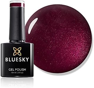 Bluesky Gel Nail Polish, Masquerade 80515, Cherry, Dark, Glitter, Red, Long Lasting, Chip Resistant, 10 ml (Requires Drying Under UV LED Lamp)