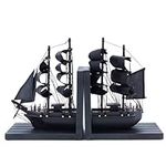 NAUTIMALL Wooden Ship bookends The 