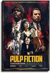 BeyondNice Classic Movie Pulp Fiction posters HD Canvas Print Modern Home Decor Art Wall（16x24inch-Unframed