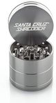 Santa Cruz Shredder Metal Spice Grinder Made in USA (Medium (2.2 Inch), Grey)