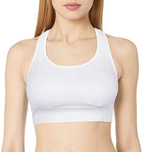 Champion C9 Women's Medium Support Seamless Racerback Bra, True White, M