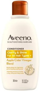 Aveeno Clarify and Shine Après-shampoing apaisant pour cuir chevelu au vinaigre de cidre de pomme pour tous les types de cheveux 300 ml