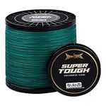 HERCULES Super Tough Braided Fishing Line 300 Yards Braid Fishing Line 10lb Test for Saltwater Freshwater PE Braid Fish Lines 4 Strands - Moss Green, 10lb, 300yds