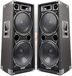 Pair of Max 212 Double 12 Inch Passive PA Speakers Karaoke Party DJ Band Sound System 2000W
