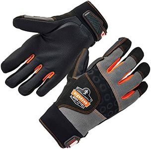 Ergodyne ProFlex 9002 Anti-Vibration Work Gloves, ANSI/ISO Certified, Full Fingered, Medium, Black