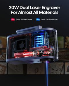 LaserPecker LP5 20W Laser Engraver – High Precision Desktop Cutter