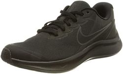 NIKE Unisex Kid's Sneaker, Black Black Dark Smoke Grey, 35 EU