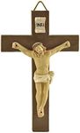 Resin Small Crucifix Wall Cross For Child's Room Decor Catholic Wall Crucifix For Children-3.9" Tall